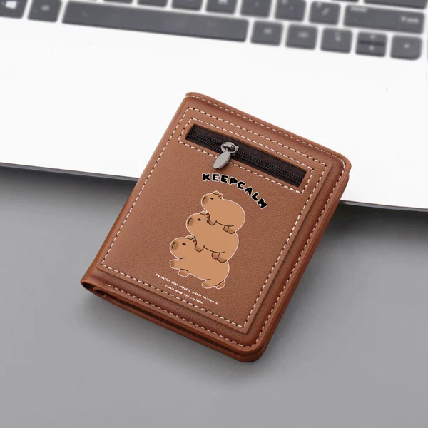 Carto Card Pibala Wallet Student Short Wallet Zipper Purse Coin Card Bag Coin Purse Gift