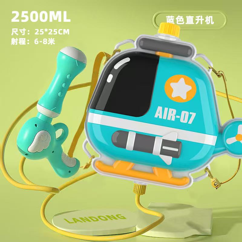 Mochila infantil juguetes de tiro de agua de playa de verano barraca eléctrica de cabello continuo pistola de rociador de agua al por mayor