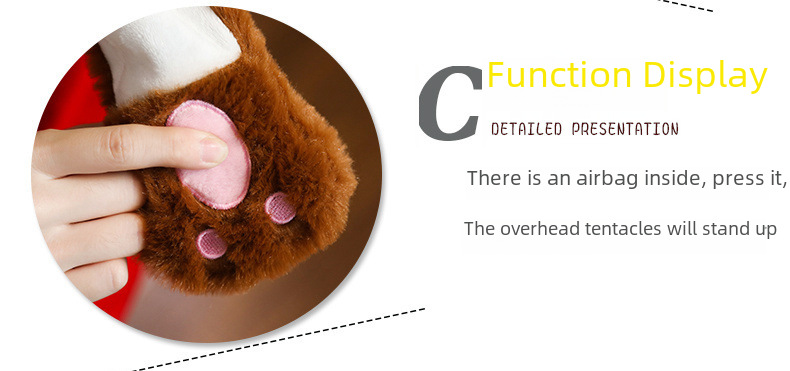 Cappello di babbo natale con orecchie mobili decorazione natalizia_voghion.com