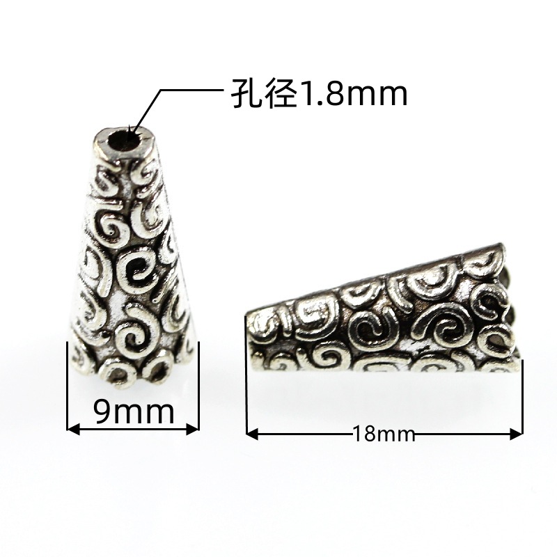 DIY jewelry accessories alloy tassel tower cap spacer bead material necklace bracelet Joker pendant in stock wholesale