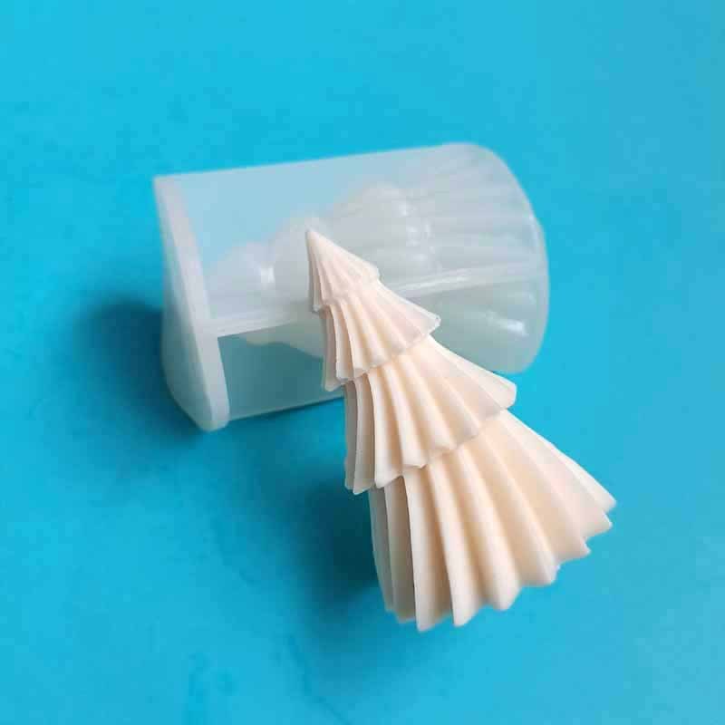 3d松折り紙紋形ろうそくシリコン金型diy幾何学回転香薫クリスマスツリー金型bk8257|undefined