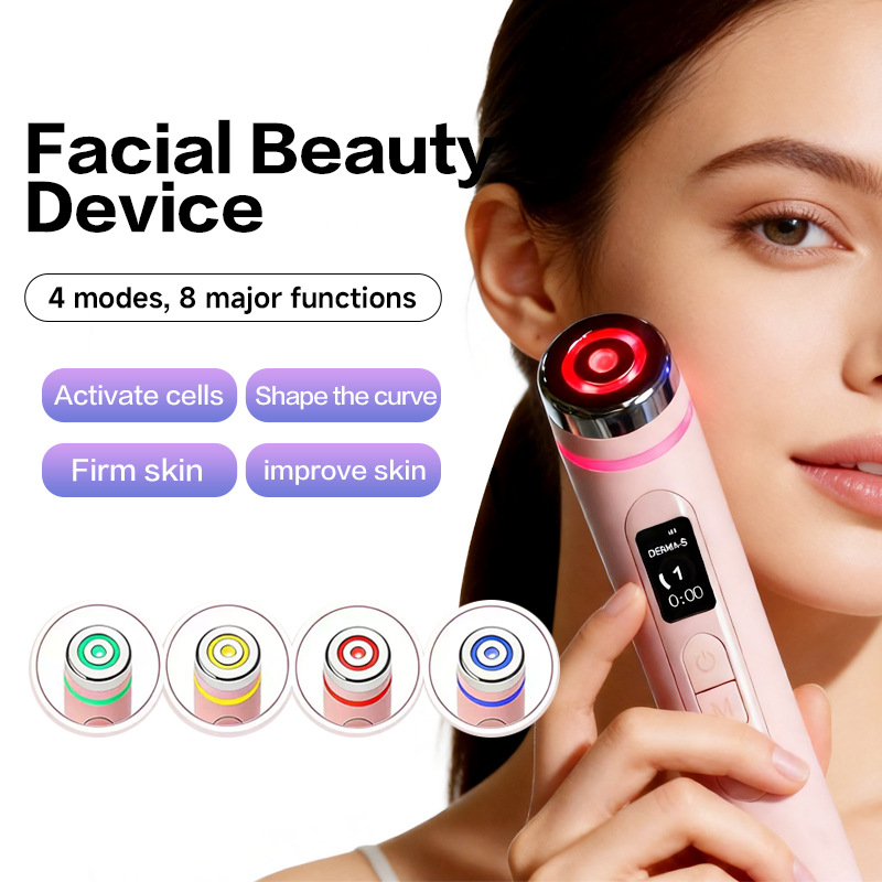 Dispositivo de belleza facial transfronteriza explosivo EMS introducidor de agua y luz, dispositivo de introducción de masaje de desalinización de ojos, dispositivo de introducción de masaje image 1