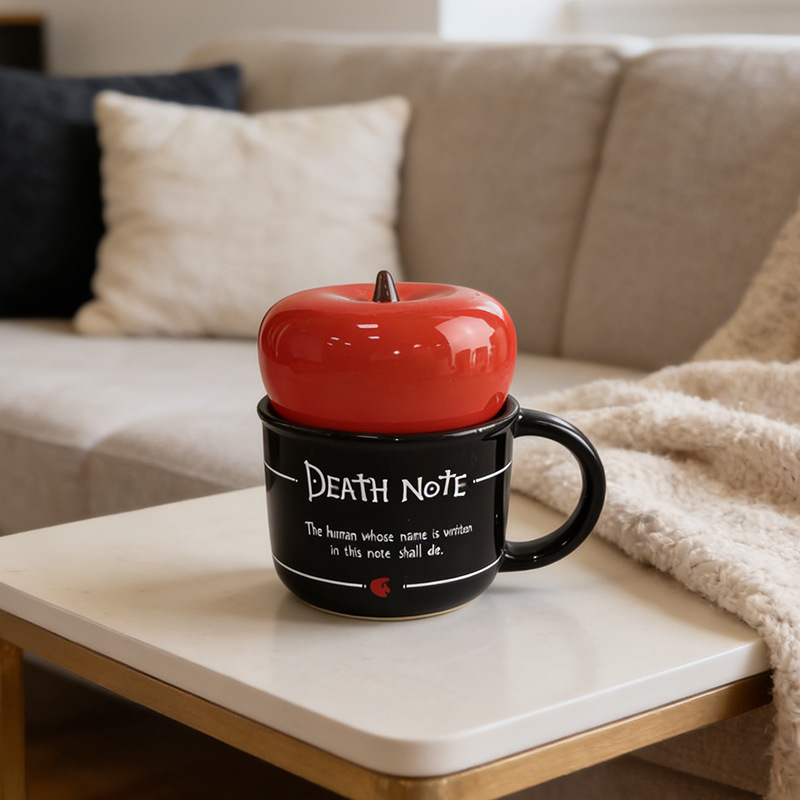 Inventario creativo de manzana tapa de cerámica taza de marca taza Death Note artesanía de cerámica comercio exterior nuevo
