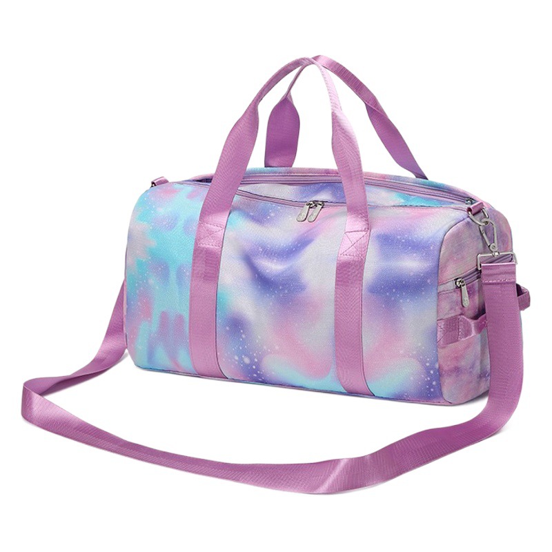 Bolso de viaje de ocio resistente al agua de gran capacidad explosivo transfronterizo, estampado de graffiti femenino, natación, fitness, bolsa de deporte, bolsa de lona
