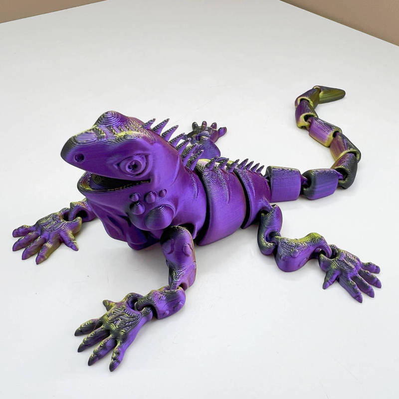 跨境3D打印仿真蜥蜴动物模型手办多关节工艺品摆件创意模型礼物|undefined