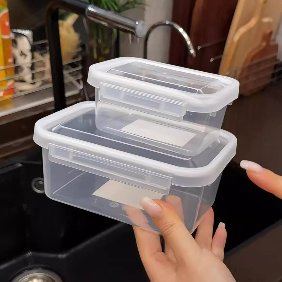 Caja de almacenamiento de alimentos, caja de almacenamiento fresco de grado alimenticio, caja pequeña, caja de envasado de frutas y verduras, caja de sellado congelado a prueba de humedad