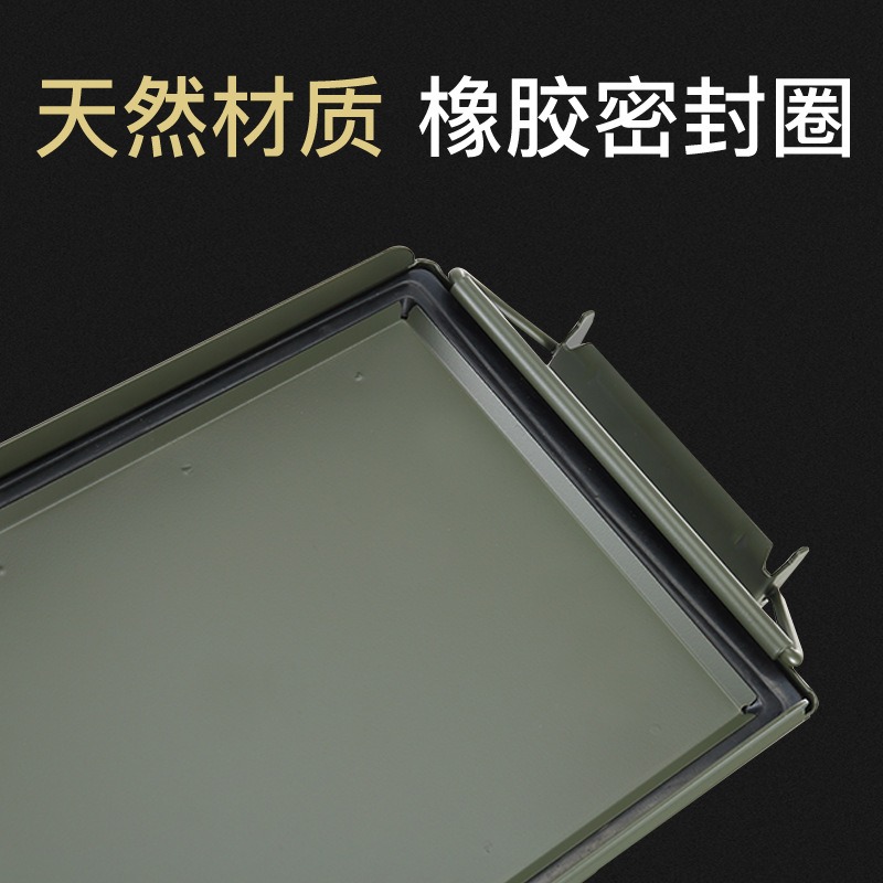 Caja de hierro de metal triple caja de herramientas cerradura modelo de aviación batería de litio caja a prueba de explosiones caja de sellado caja de municiones caja de hierro