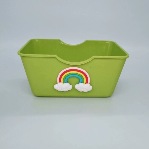 Wholesale Golden Bear Hamster Toilet Urinal Cat Litter Box Cute Girly Heart Plastic Bathroom Tub Height Design