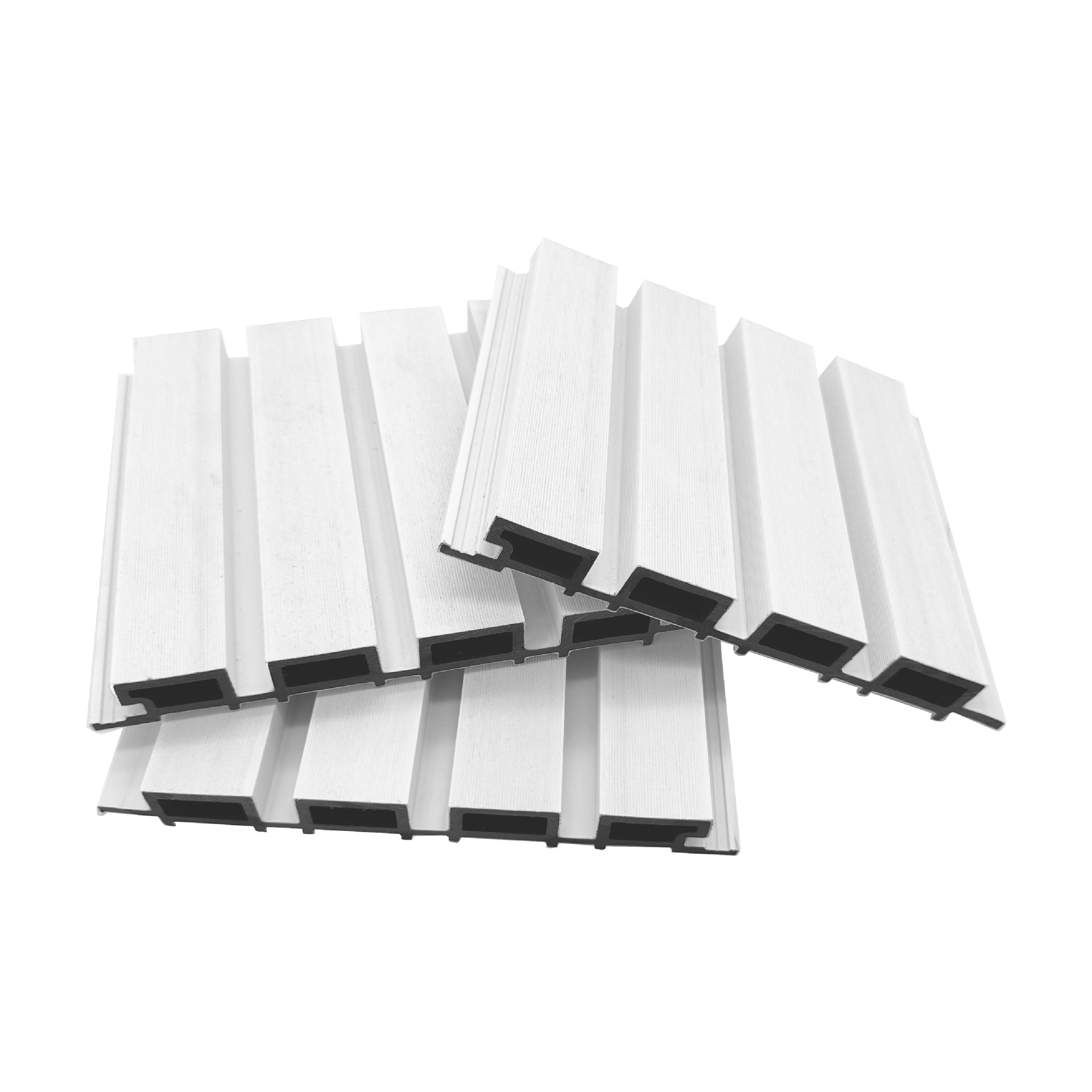 Tablero de madera-plástico co-extruido de segunda generación Tablero DE LA Gran Muralla 219*26 tablero de rejilla cóncavo convexo decoración del hogar tablero de pared interior al aire libre anticorrosión Madera
