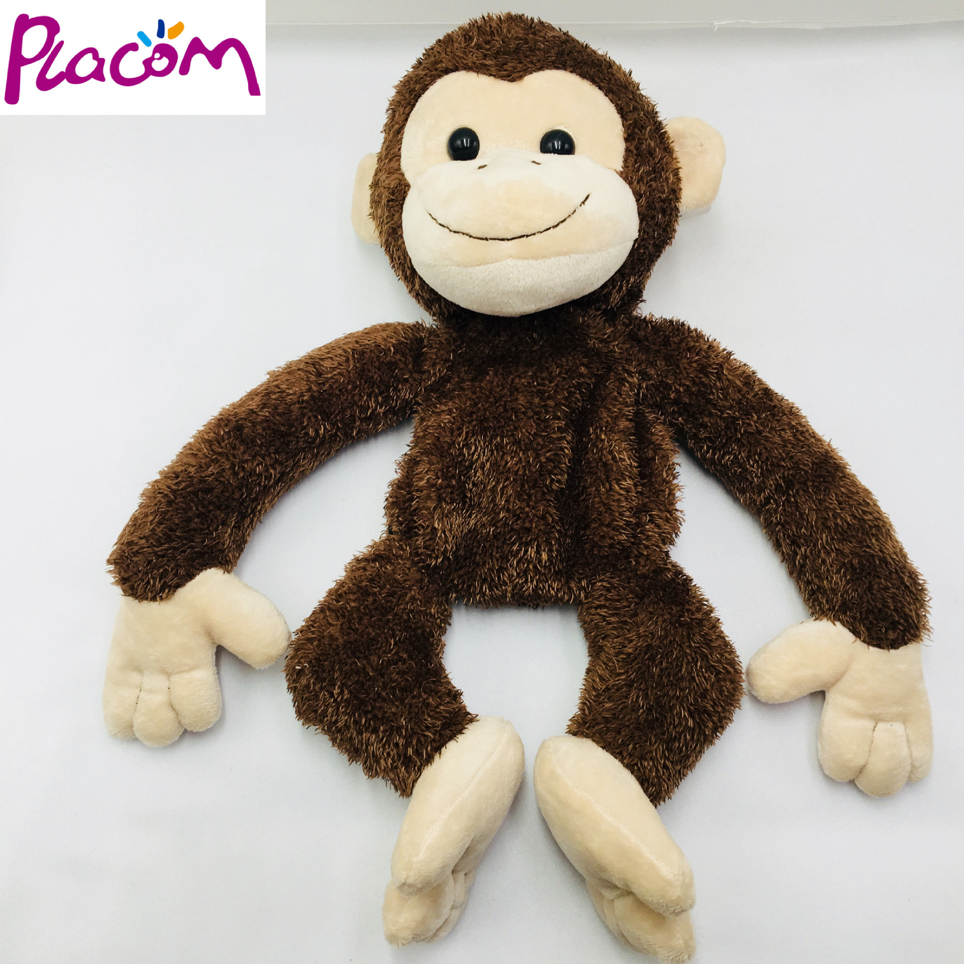 毛绒糖果袋猴猴长臂猿大猩猩毛绒玩具青岛厂家外贸图片打样开发票