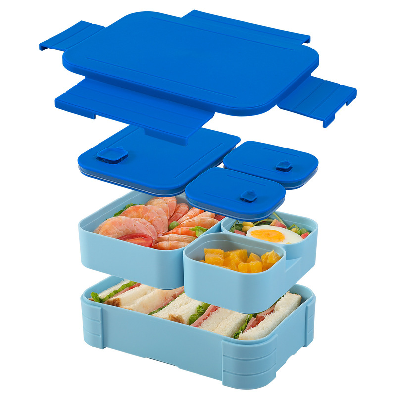 Student Separated Lunch Box Microwave Heating Office worker Lunch Box Sealed Fresh-keeping Box Lunch Box Fruit Box