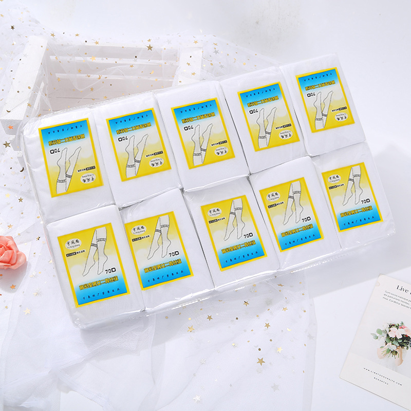 Factory direct supply new disposable 70D socks foot bath massage hotel men's and women's skating rink socks wholesale spot