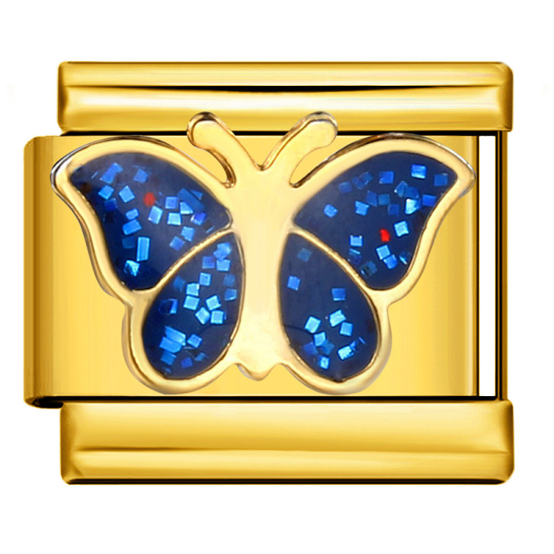 时尚不锈钢手链Italian Charm 金银同款手链焊接滴油DIY模块饰品|undefined