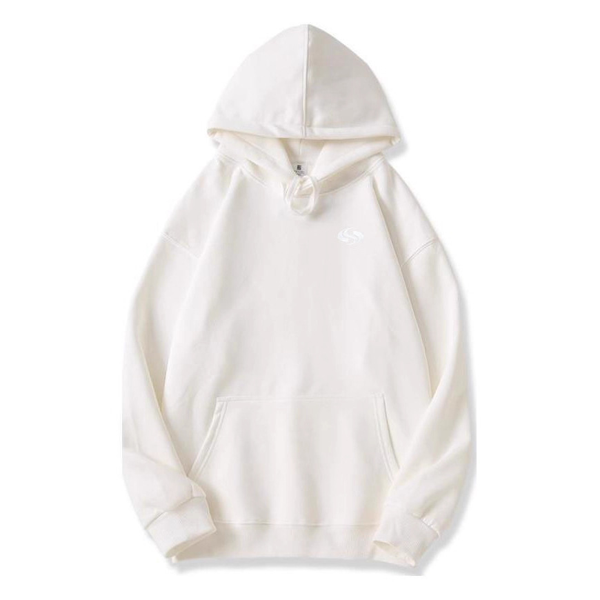Men's Clothing 400G Silver Fox Fleece Fleece Lined Sweatshirt, Long Sleeved, Fleece Lined, Drop Shoulder, Hooded, 8S Pattern, Autumn/winter Style._voghion.com