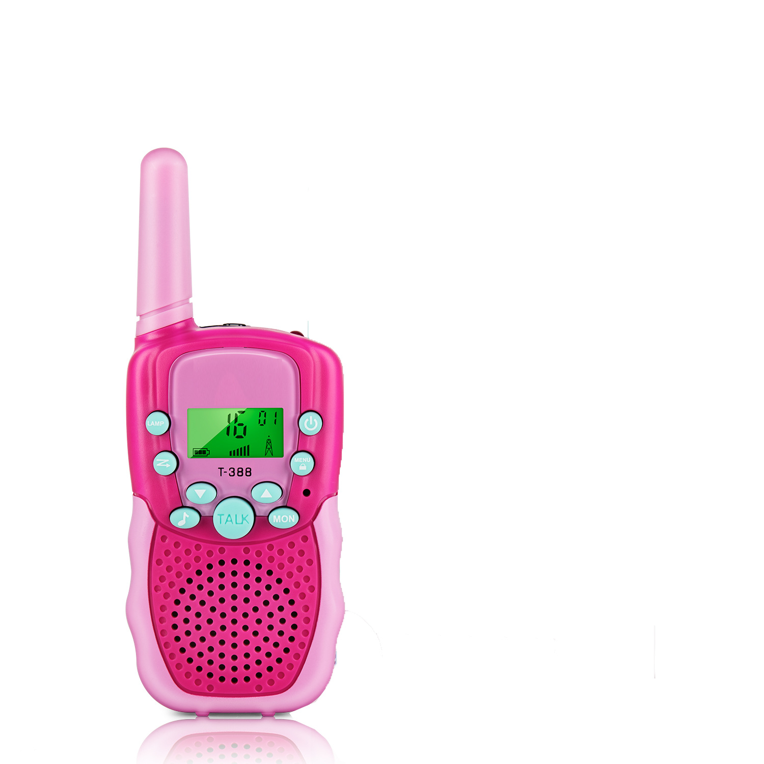 Spot Amazon producto transfronterizo T388 walkie-talkie para niños, walkie-talkie de juguete, teléfono inalámbrico de mano, se puede pedir LOGO