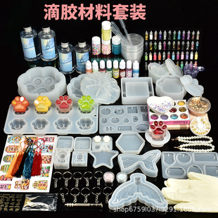 女孩手工滴胶