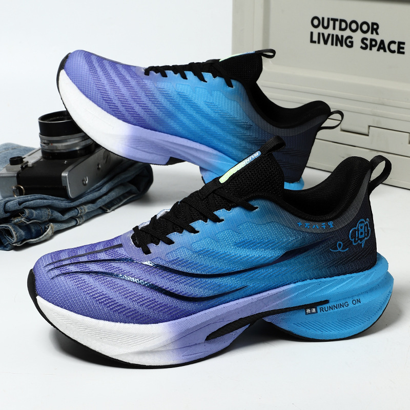 Running Shoes Racing Couple Men's and Women's Youth Sports Running Shoes Breathable Non-Slip Wear-Resistant