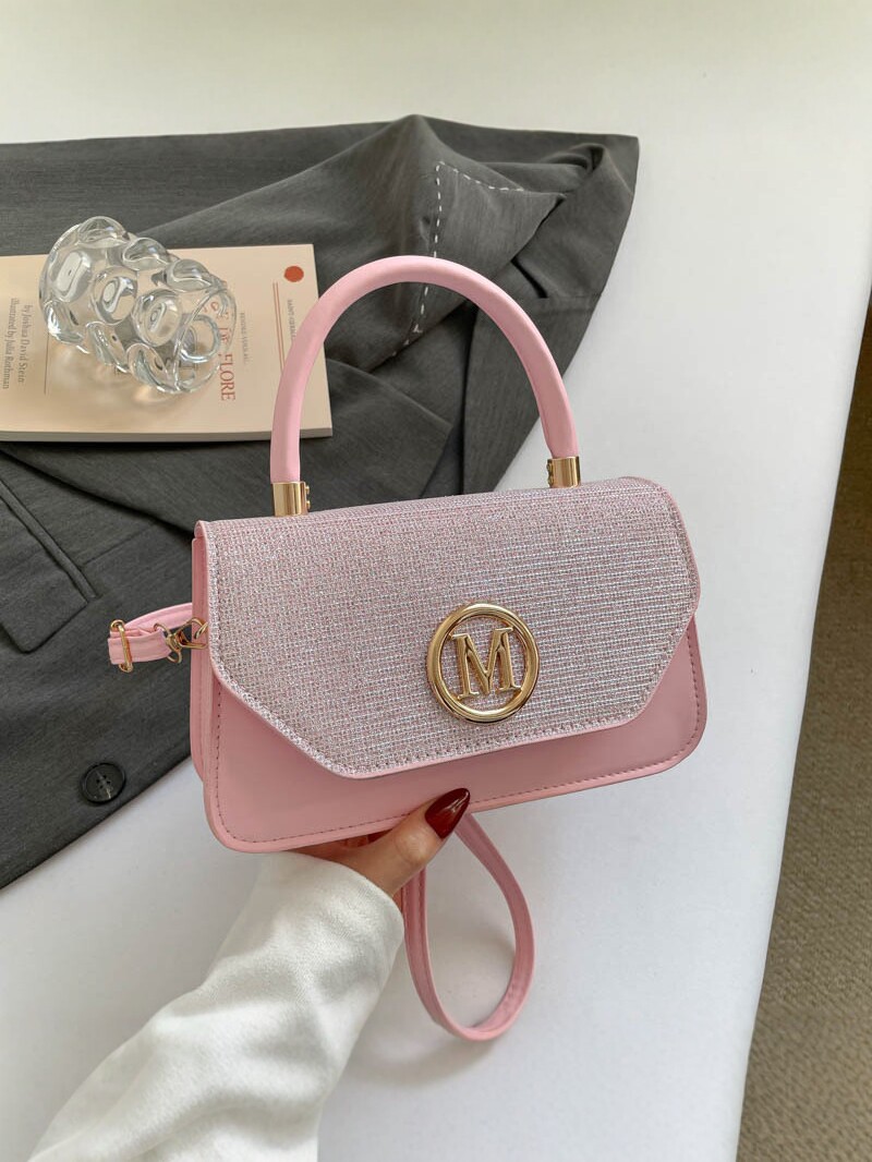 2026 nuevo bolso de lujo ligero bolso de mano de mujer coreana con diamantes M letras de bolso de hombro universal bolso de viaje