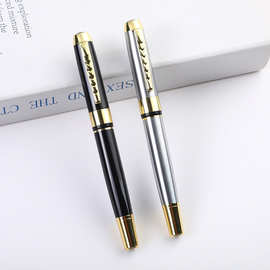现货钢笔经典商务礼品笔 高档金属钢笔广告镭射logo 签字笔练字笔