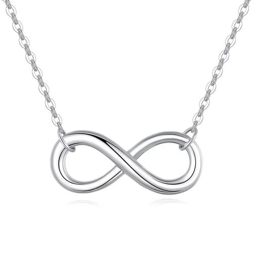 Best-selling exquisite minimalist stainless steel infinity symbol locket friendship unlimited necklace