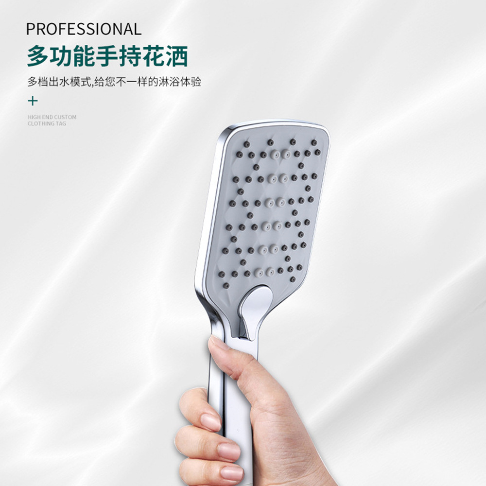 Hogar baño ABS cabeza de ducha de plástico de mano ducha de refuerzo grifo ducha spa