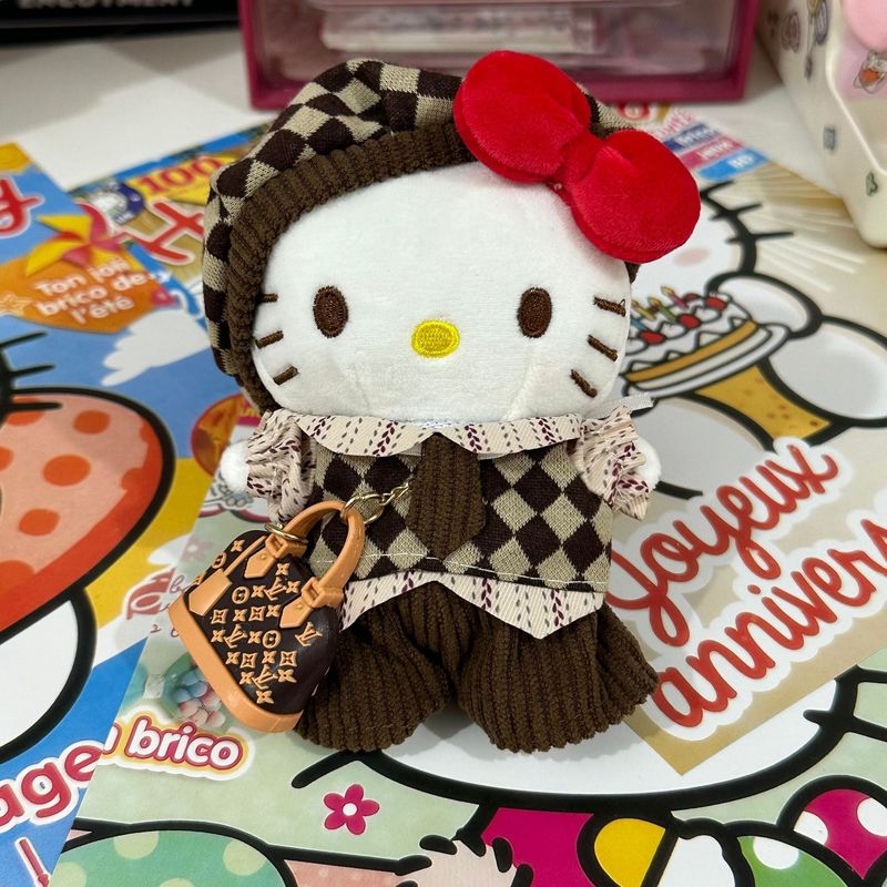 ハローキティバッグペンダントリトルシェフシリーズハローキティ人形ペンダントかわいい漫画人形キーホルダー|undefined