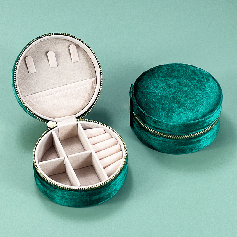 Verde perlado redondo; 10x10x5cm