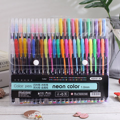 48 color highlighter set student multi-color flash pen key mark sign pen painting color pen painting