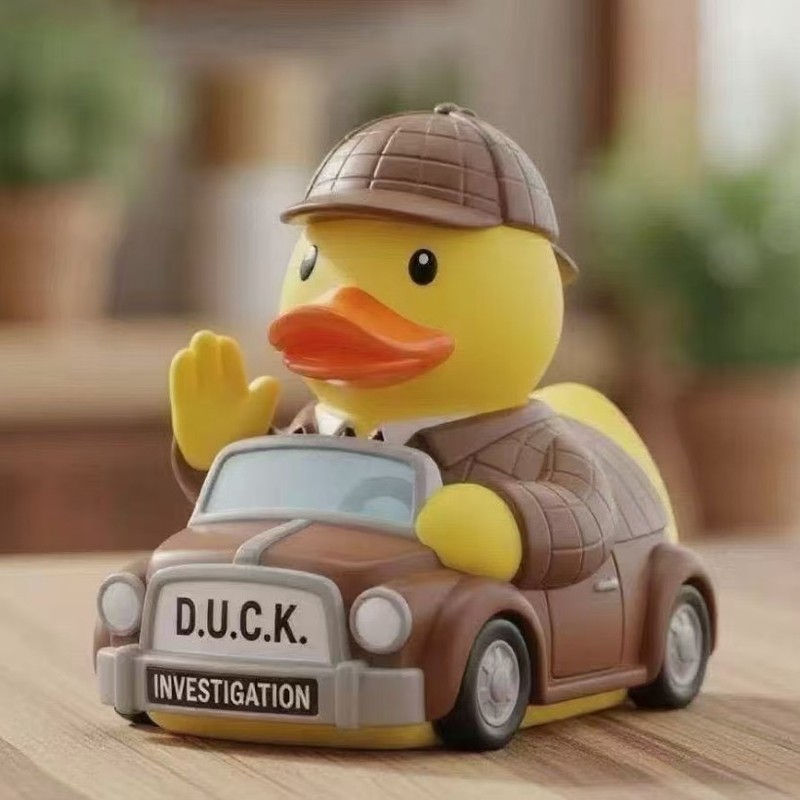 跨境新款Spooky Rubber Ducks可爱主题的卡通职业鸭家居装饰品|undefined