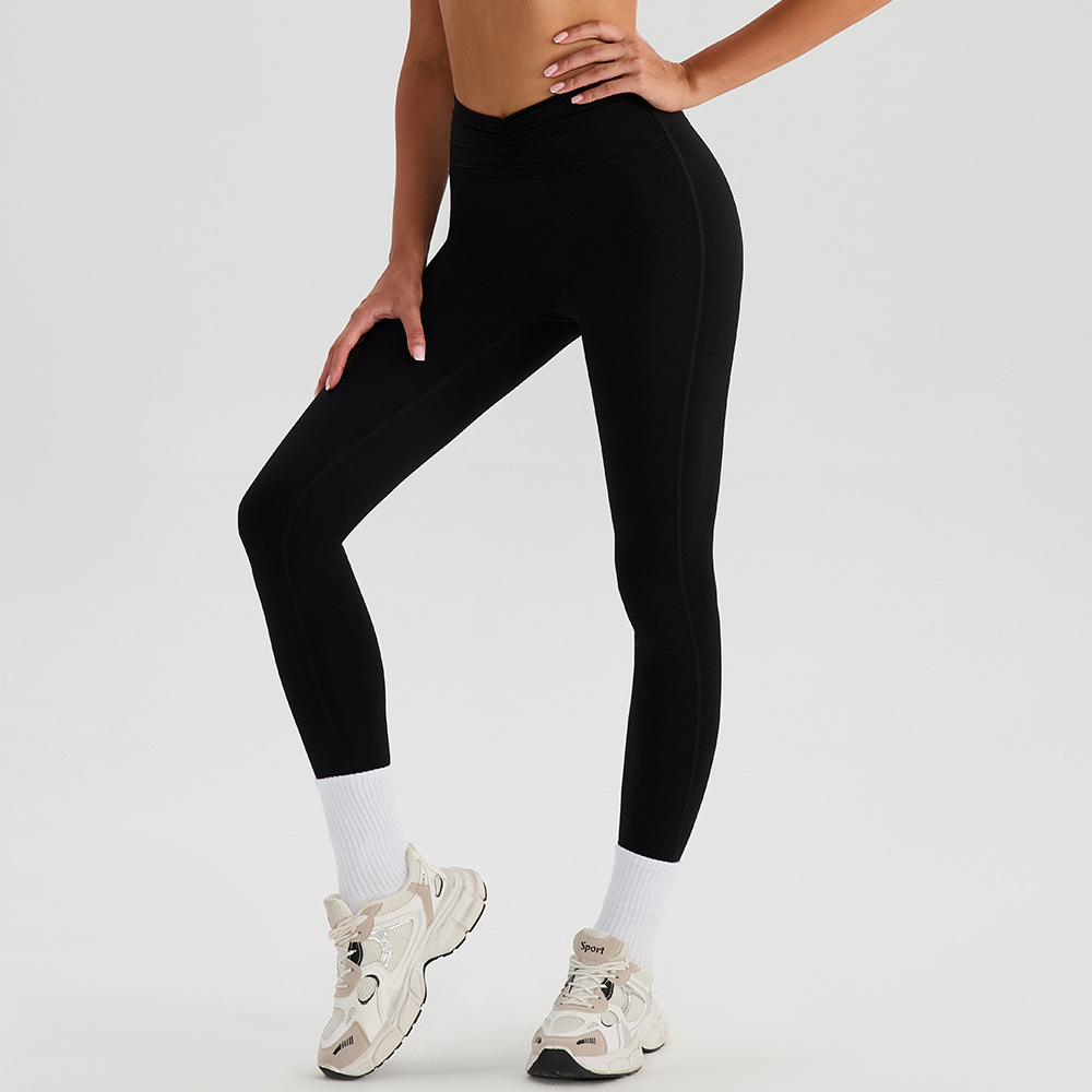 Desnudo de verano Lyka cintura alta pantalones de cintura alta mujeres elástico mel桃 caderas exteriores pantalones de pie pequeño pantalones de lápiz exteriores