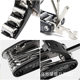 Multifunctional folding portable screwdriver hexagon socket wrench 16 in 1 bicycle repair wrench tool
