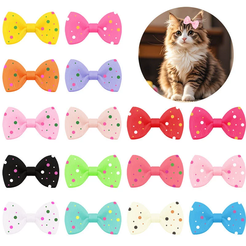 Европейские и американские новые домашние собаки банты для волос карты животных милые мультяшные аксессуары для волос галстука-бабочка декоративные аксессуары ручной работы заколки для волос