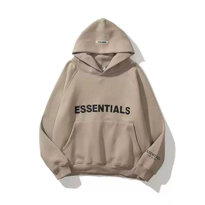 FEAR OF GOD FOG ESSENTIALS Новый двухлинейный свитер буквенные буквы для мужчин и женщин толстовки с капюшоном