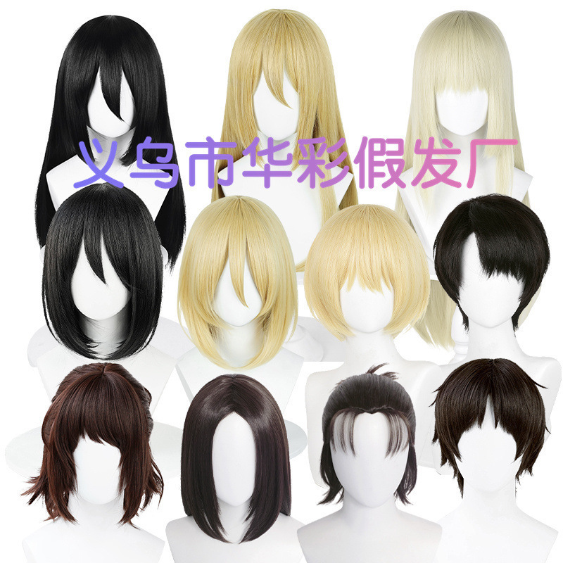 Colorful Attack on Titan Final Season Male Protagonist Eren, Captain Levi, Mikasa, Hesteria Cosplay Wig Colorful Attack on Titan Final Season Male Protagonist Eren, Captain Levi, Mikasa, Hesteria Cosplay Wig