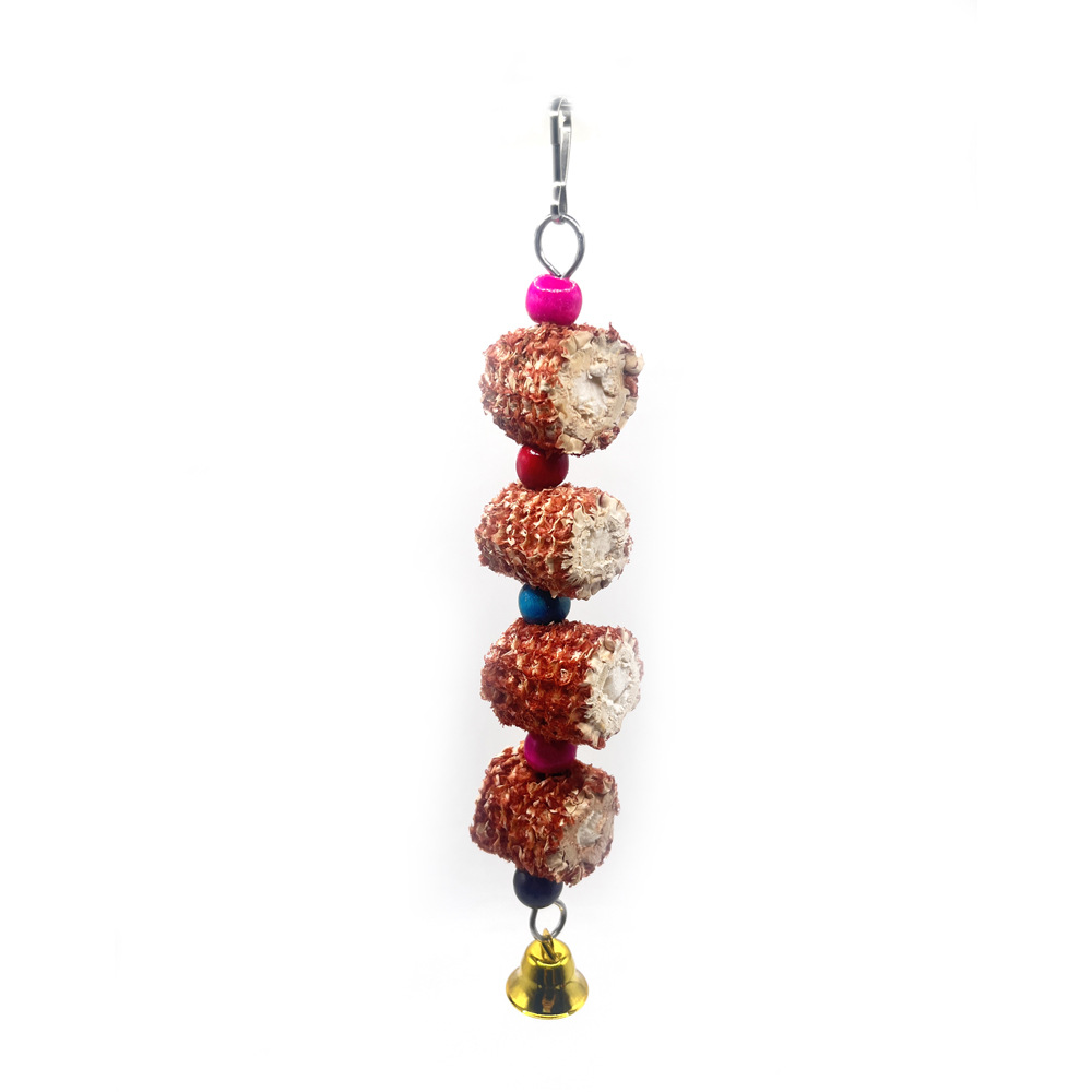 Brocheta de mazorca de maíz hecha a mano natural, loro, juguete, hámster, chinchilla, juguete para morder y aliviar el aburrimiento, accesorios de decoración de jaulas para pájaros