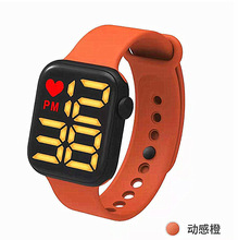 现货批发新款热销方形大数字电子手表防水触摸屏运动表电子手腕表