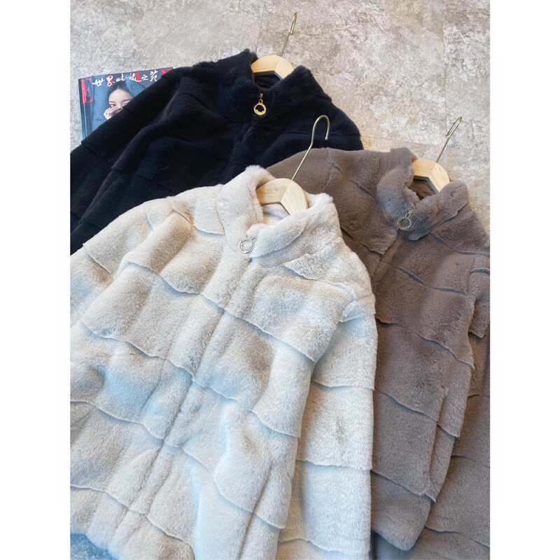 Discount Clearance: Heavy-Duty Premium Mink-Blend Fur Short Coat for Women 0701D