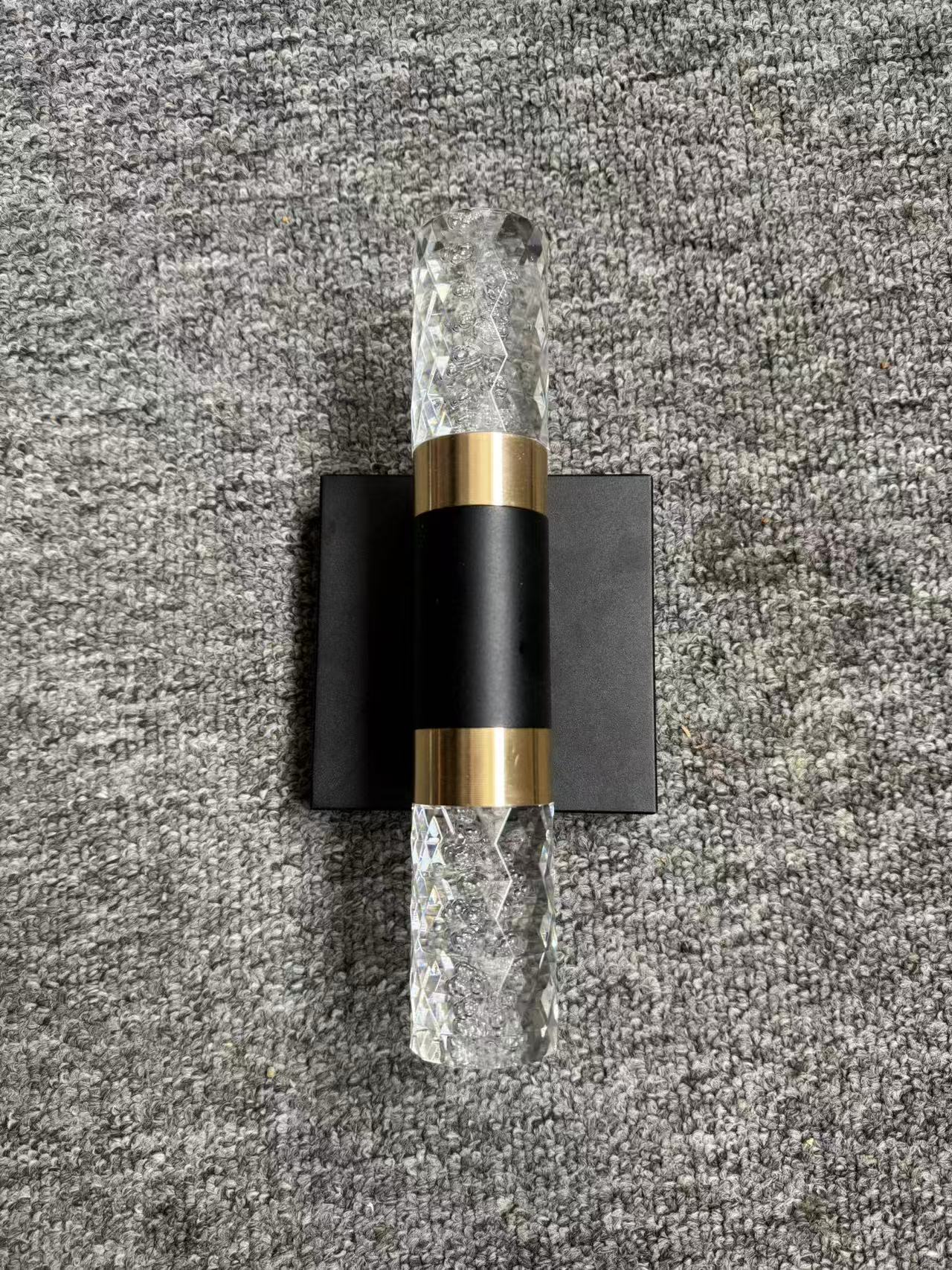 블랙 + 골드 - 사각 바닥 - 작은 길이 23CM