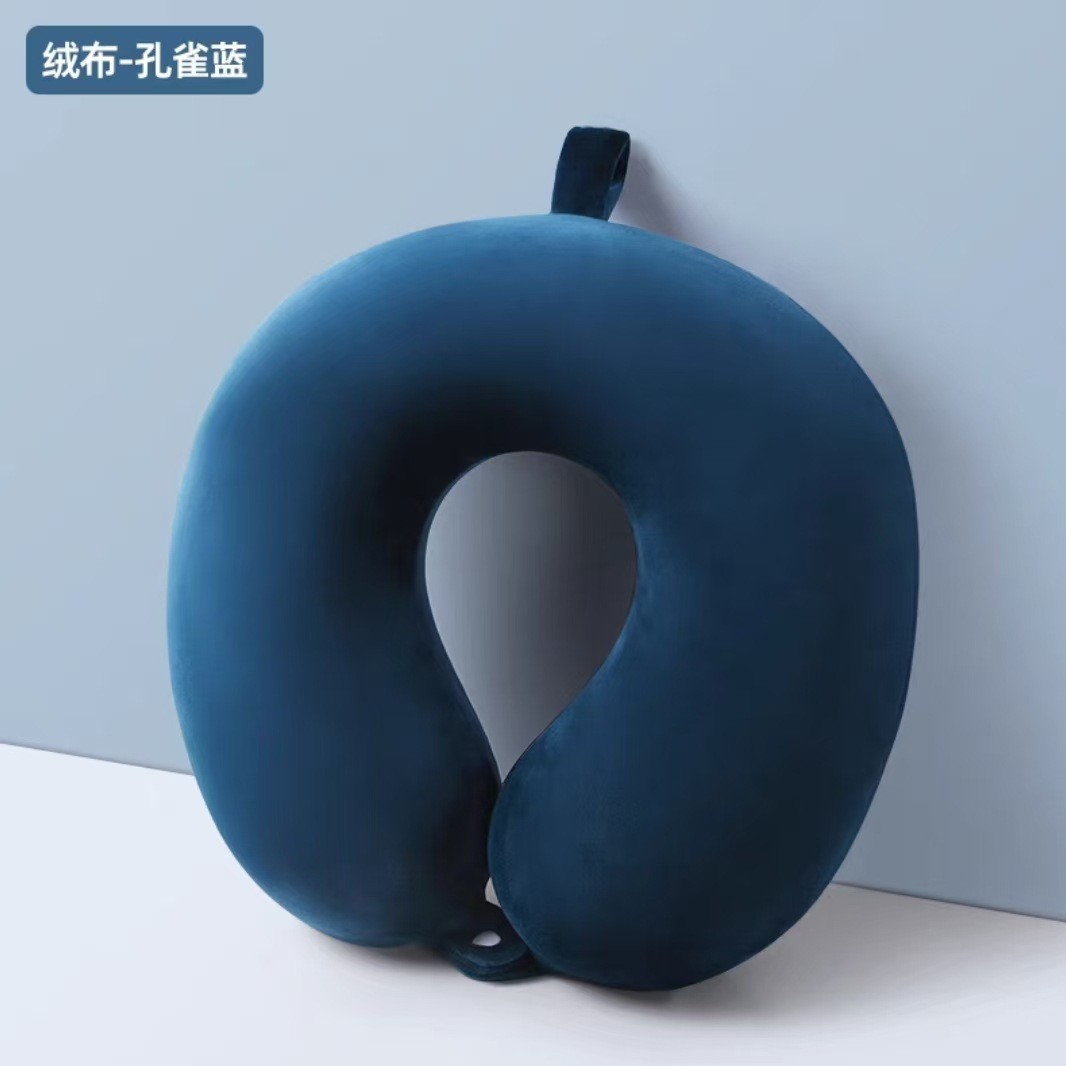 记忆棉u型枕旅行便携护颈枕办公室午睡枕可印logo颈椎记忆棉颈枕