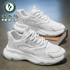 啄木鸟新款老爹鞋男2025秋季网面透气运动休闲鞋潮流百搭板鞋