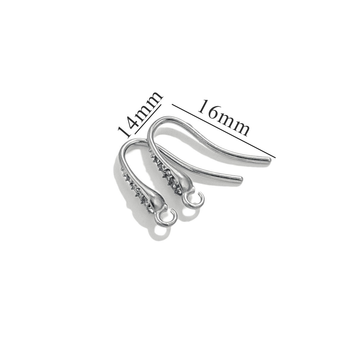 Anillo de gancho de oreja de pez suave chapado al vacío de acero inoxidable diy accesorios de pendientes hechos a mano accesorios de joyería pendientes accesorios de joyería