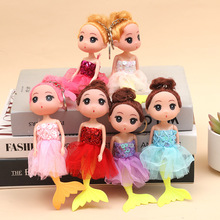 17厘米婚紗娃娃公主小女孩玩偶玩具娃娃鑰匙扣掛件地攤小禮品