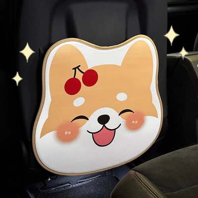 Chair back anti-kick pad, seat back protector, featuring a cute puppy design