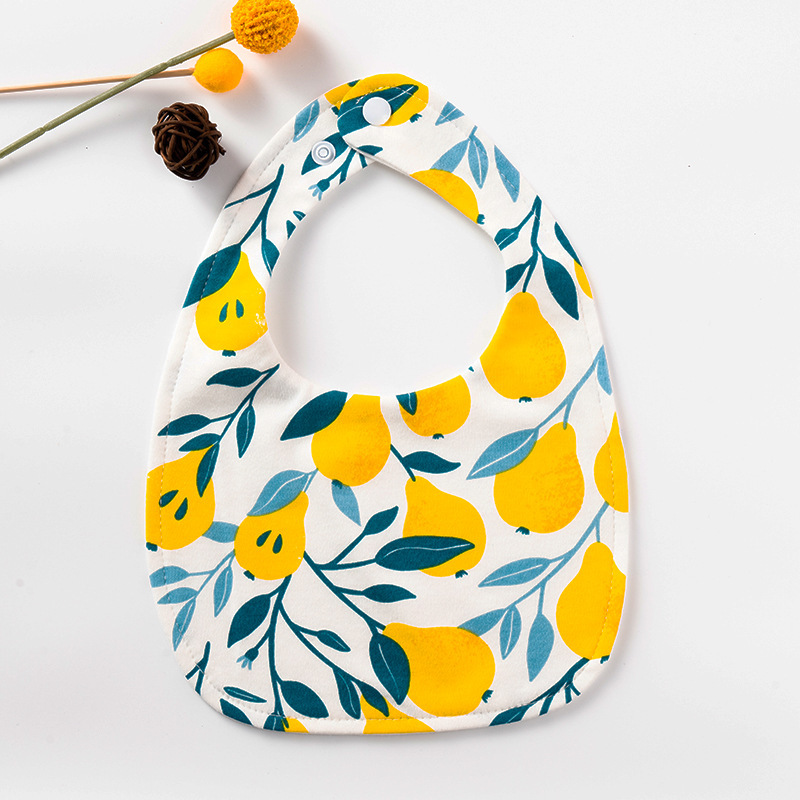 Bebé en forma de U de algodón babero recién nacido impermeable escupir leche saliva Toalla de algodón super suave ajustable babero Otoño e Invierno