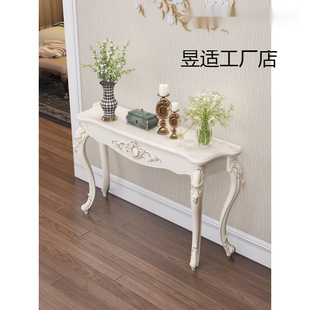 European-style Entrance Table Entrance Cabinet Fashion Entrance Table Wall Table Semi-round Telephone Table Decorative Table Simple Hall Cabinet