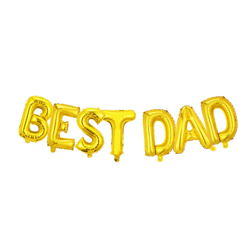 Día del padre transfronterizo feliz tema fiesta decoración decoración barba taladro eléctrico trofeo Día del padre película de aluminio globo al por mayor image 11