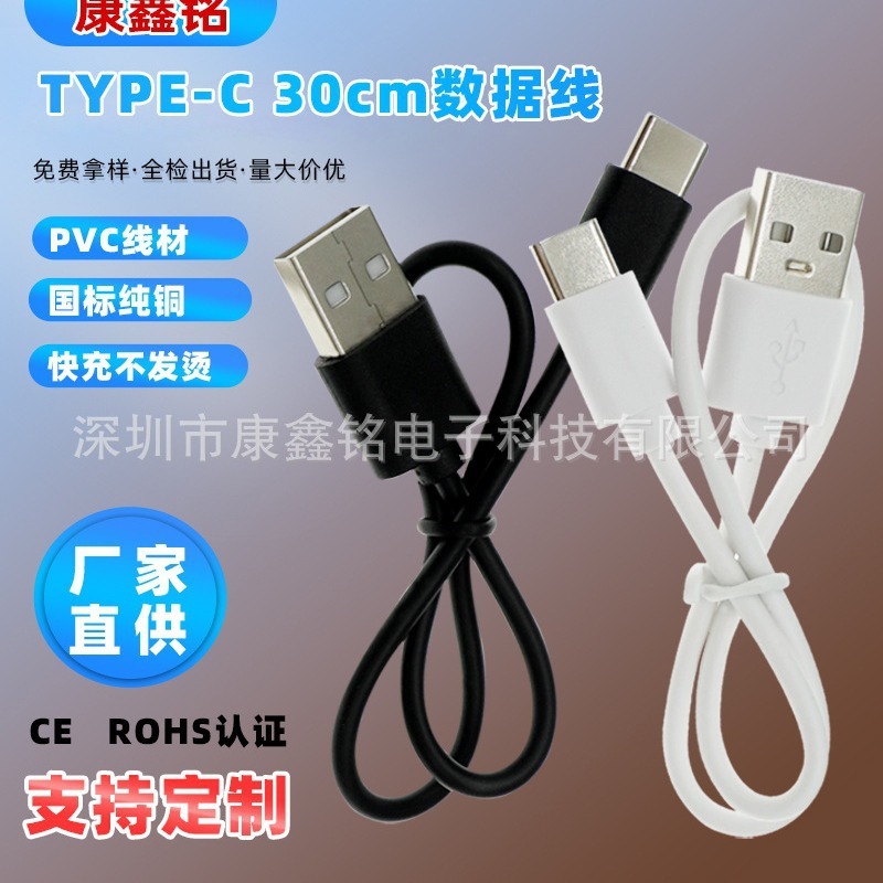メーカー卸売り30 cmtype-cデータケーブル30cmアンドロイドmicro1 a足2充電線配電線|undefined