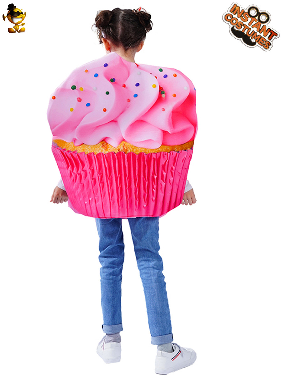 Disfraz de cupcake de helado para niños de Halloween, disfraz de escenario cosplay, disfraz de actuación