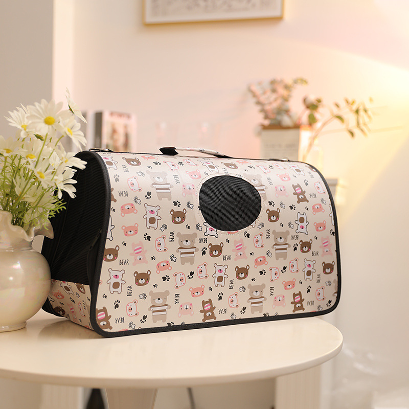 Al Aire Libre plegable gato bolsa transfronteriza portátil para mascotas mochila al aire libre bolsa transpirable gato y perro suministros para mascotas caja del gato