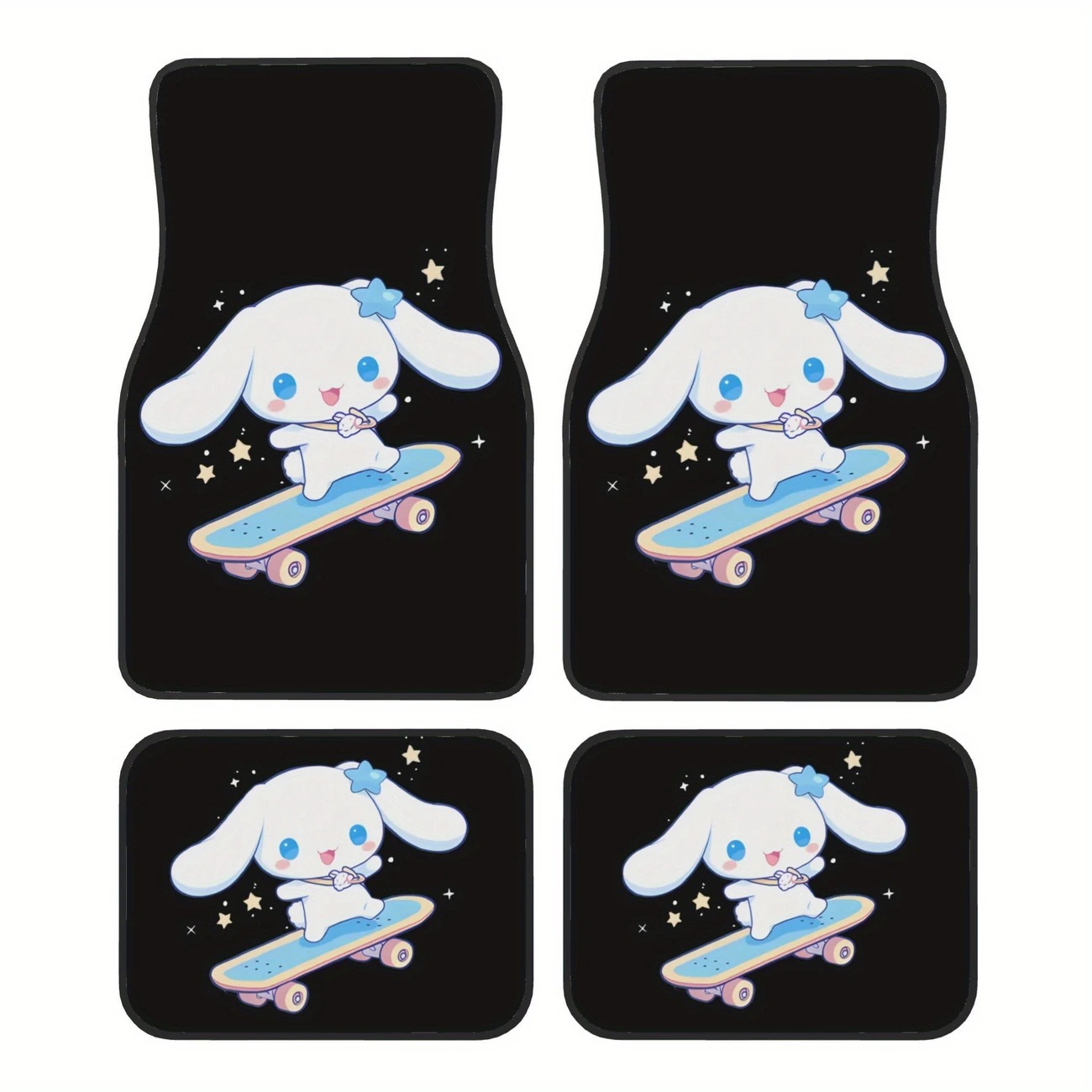Cross-Border Sanrio Car Floor Mats for Main and Passenger Seats, Front and Rear Floor Mats, Amazon Temu Dropshipping Cartoon Foot Mats
